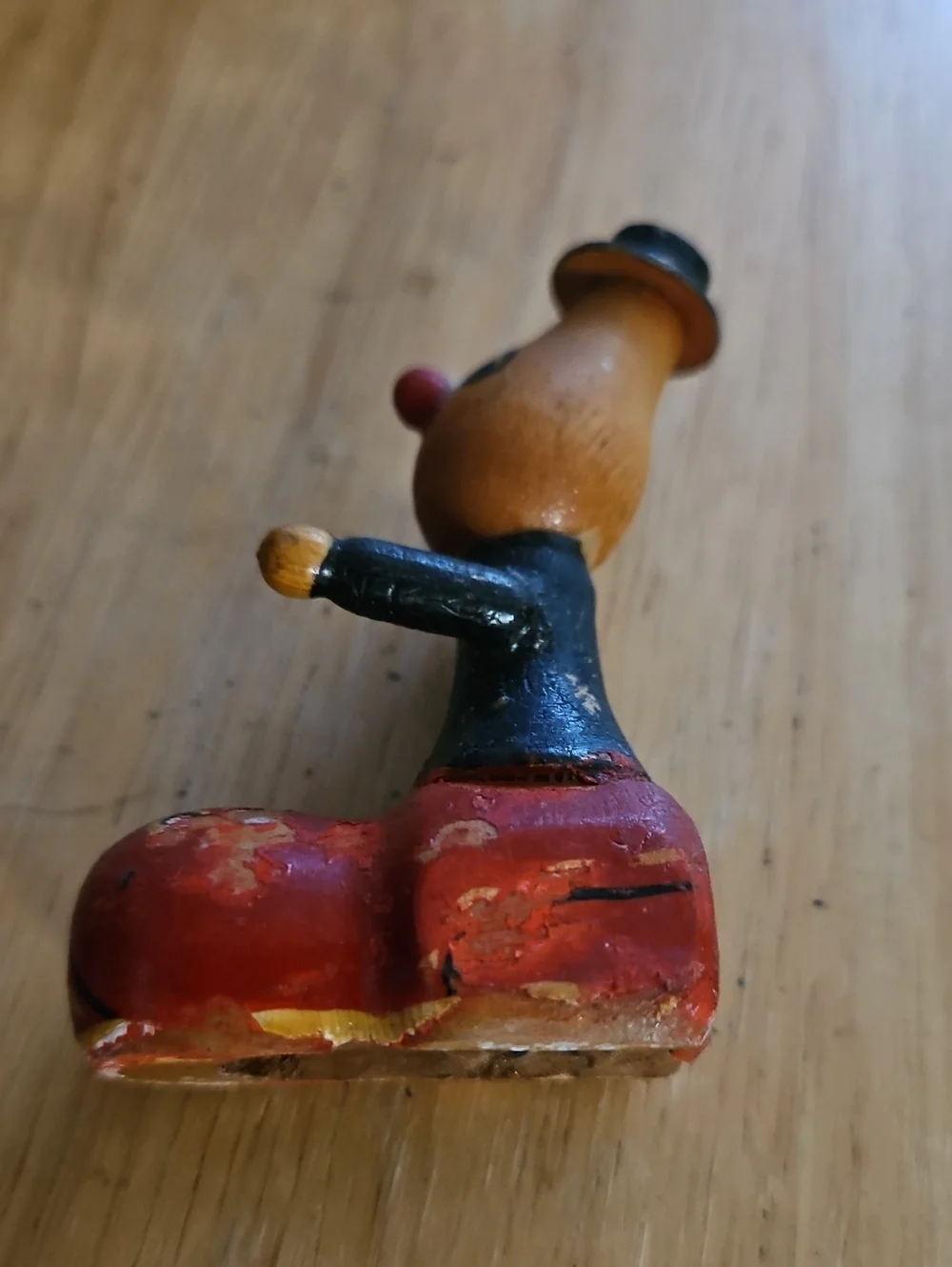 Vintage Hungarian Handcarved Clown In Shoe Pencil Sharpener - Picture 3 of 5